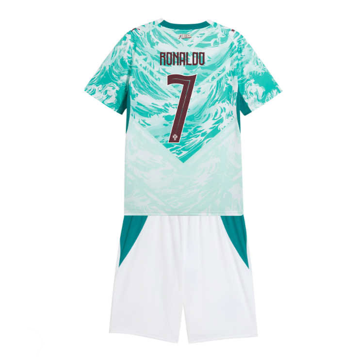 Nogometni dresi za otroke Portugalska SP 2026 Cristiano Ronaldo #7 Gostujoči