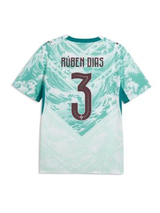 Nogometni dresi reprezentance Portugalska SP 2026 Ruben Dias #3 Gostujoči Kratek Rokav