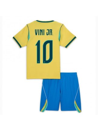 Nogometni dresi Vinicius Junior #10 Brazilija SP 2026 Domači Otroški Kompleti