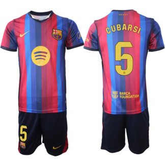 FC Barcelona Domači 2026-27 Pau Cubarsí #5 Nogometni dresi kompleti