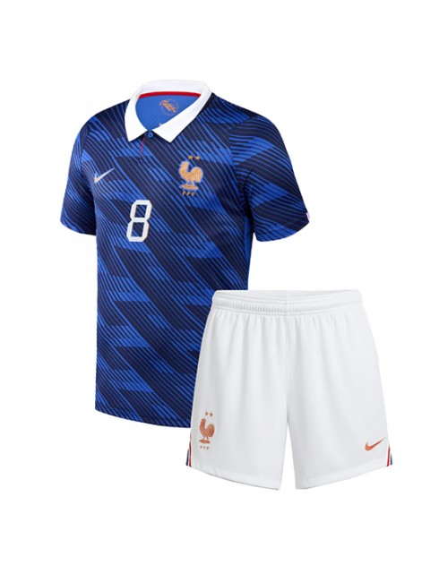 Francija Domači SP 2026 Aurelien Tchouameni #8 Otrošk Nogometni dresi kompleti -1