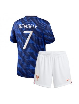 Francija Domači SP 2026 Ousmane Dembele #7 Otrošk Nogometni dresi kompleti
