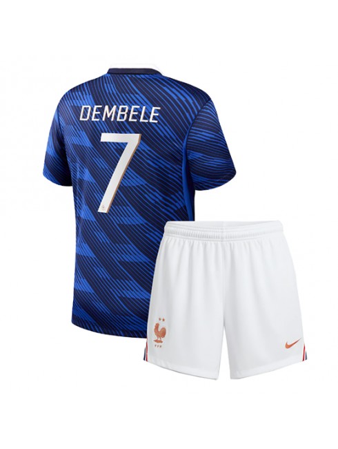 Francija Domači SP 2026 Ousmane Dembele #7 Otrošk Nogometni dresi kompleti