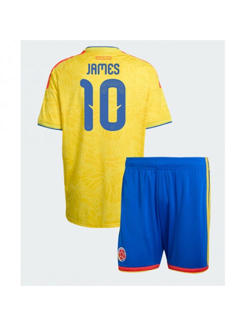 Otroški dresi Kolumbija SP 2026 James Rodriguez #10 Domači kompleti