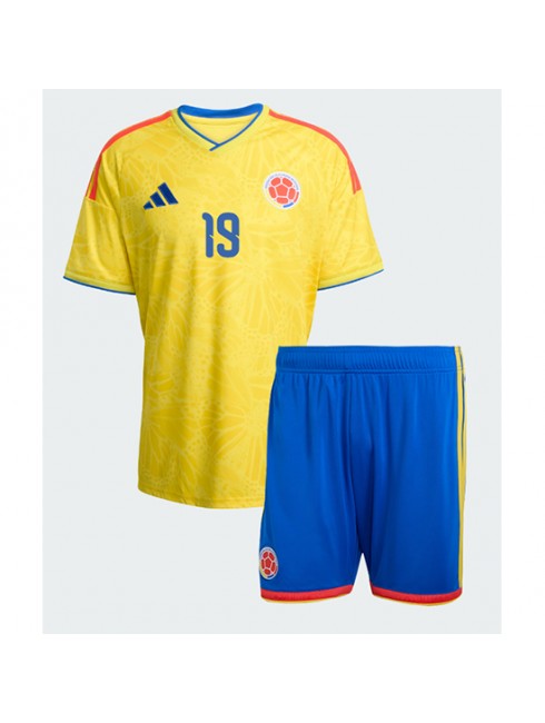 Otroški dresi Kolumbija SP 2026 Rafael Santos Borre #19 Domači kompleti -1