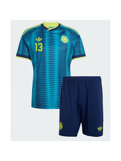 Otroški dres Kolumbija SP 2026 Yerry Mina #13 Gostujoči kompleti -1