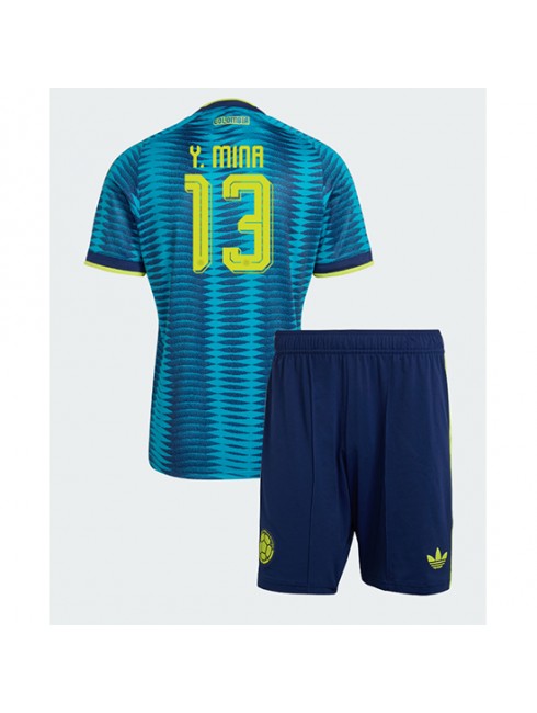 Otroški dres Kolumbija SP 2026 Yerry Mina #13 Gostujoči kompleti