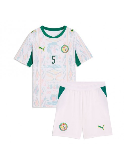 Nogometni dresi kompleti Senegal SP 2026 Idrissa Gueye #5 Domači Otroški -1