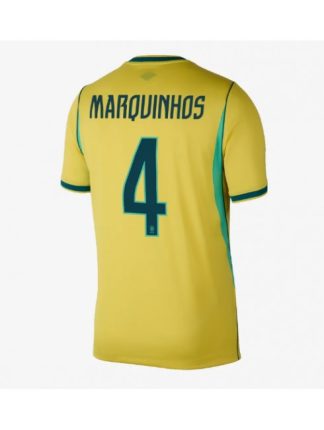 Brazilija SP 2026 Marquinhos #4 Domači Moški Nogometni dresi