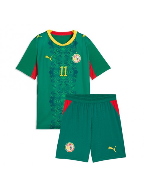 Nogometni dres Senegal SP 2026 Nicolas Jackson #11 Gostujoči Otroški kompleti -1