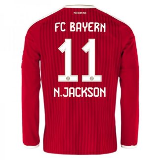 Poceni nogometni dresi FC Bayern München Domači 2026-27 Nicolas Jackson #11 Dolgi Rokav
