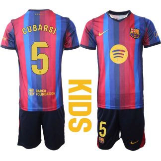 Otroški dresi FC Barcelona 2026-27 Domači Pau Cubarsí #5 kompleti