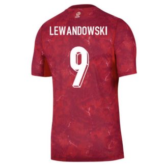 Nogometni dresi Poljska 2026/27 Gostujoči Robert Lewandowski #9 rdeča