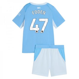 Manchester City dresi Domači 2026-27 Phil Foden #47 Otroški kompleti