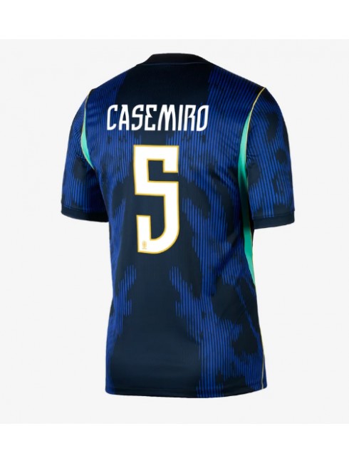 Brazilija SP 2026 Casemiro #5 Gostujoči Moški Nogometni dresi Kratek rokav
