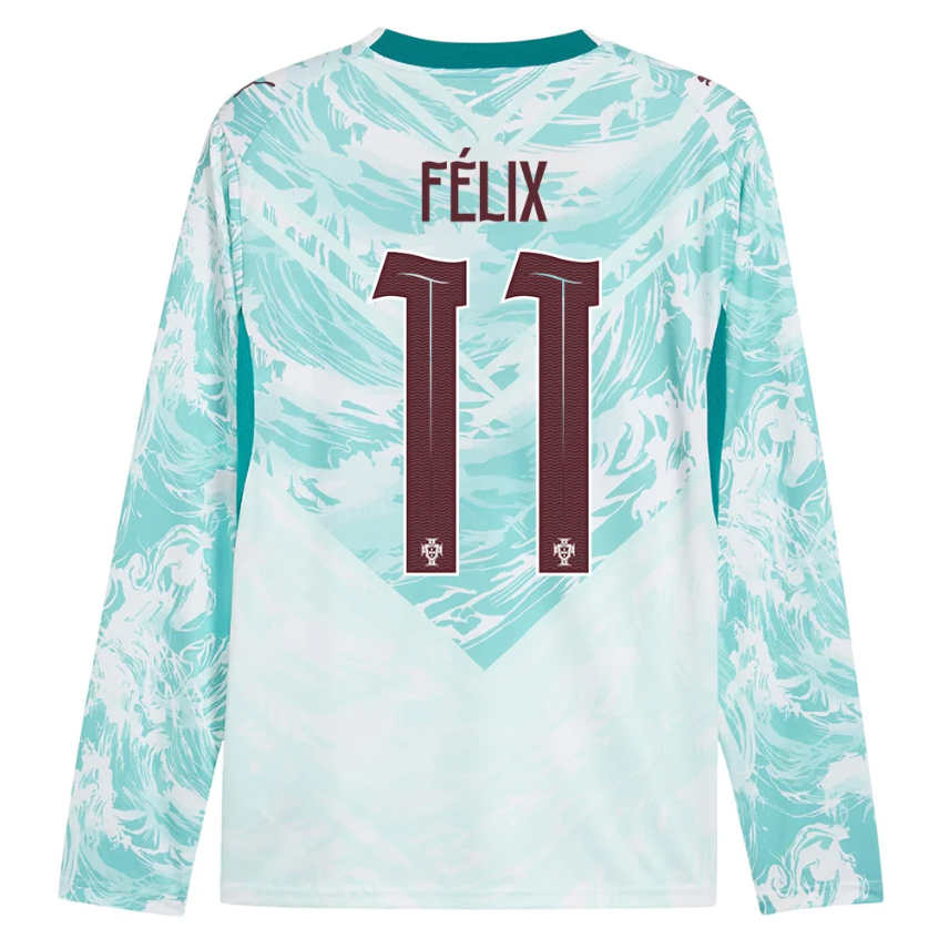 Nogometni dresi Portugalska SP 2026 João Félix #11 Gostujoči Dolgi Rokav