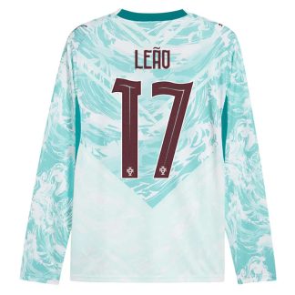 Nogometni dresi Portugalska SP 2026 Rafael Leão #17 Gostujoči Dolgi Rokav
