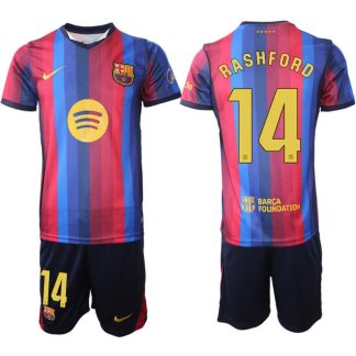 FC Barcelona Domači 2026-27 Marcus Rashford #14 Nogometni dresi kompleti