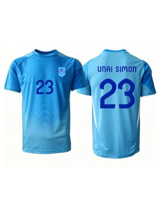 Poceni Vratar dresi Španija SP 2026 Unai Simon #23 Domači modra Kratek Rokav