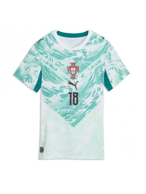 Portugalska Gostujoči SP 2026 Nogometni dresi z imenom Pedro Neto #18 Ženski -1