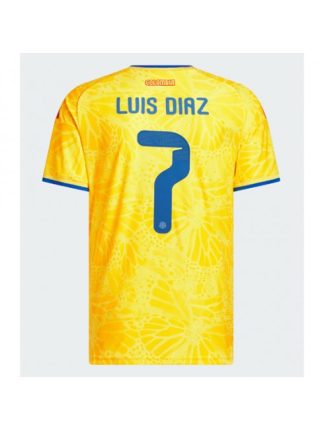Moški Kolumbija SP 2026 Nogometni dresi Luis Diaz #7 Domači rumena
