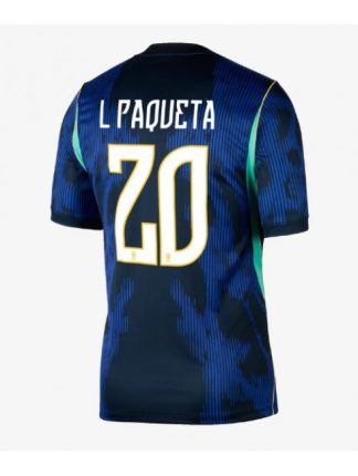 Poceni Nogometni dresi Brazilija SP 2026 Gostujoči Lucas Paqueta #20 Kratek rokav