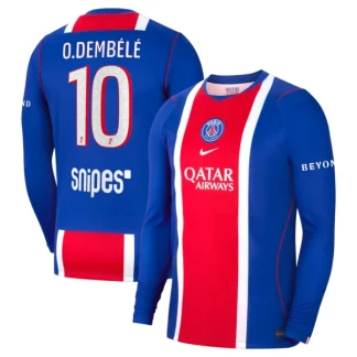 Paris Saint-Germain PSG Nogometni dresi Ousmane Dembele #10 2026/27 Domači Moški Dolgi Rokav