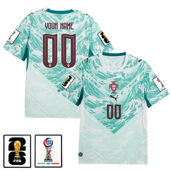 Nogometni dres Portugalska SP 2026 Gostujoči z značko Moški Kratek Rokav