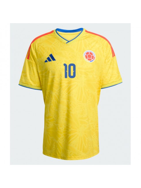 Moški Kolumbija SP 2026 Nogometni dresi James Rodriguez #10 Domači rumena-1