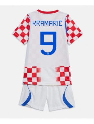 Otroški dresi kompleti Hrvaška SP 2026 Andrej Kramaric #9 Domači