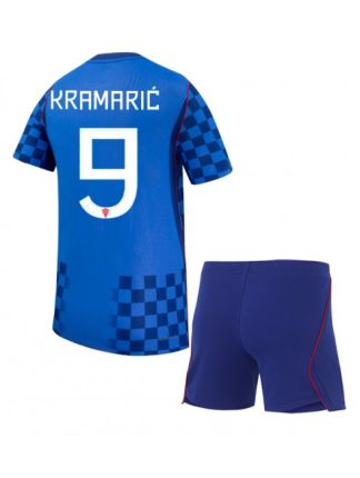 Otroški dresi kompleti Hrvaška SP 2026 Andrej Kramaric #9 Gostujoči