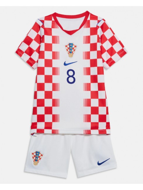 Otroški dresi kompleti Hrvaška SP 2026 Mateo Kovacic #8 Domači-1