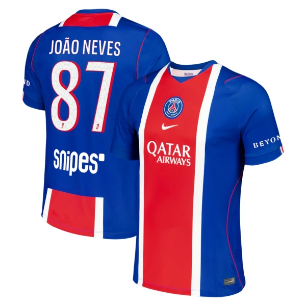 Moški Paris Saint-Germain Nogometni dresi Joao Neves #87 PSG 2026/27 Domači