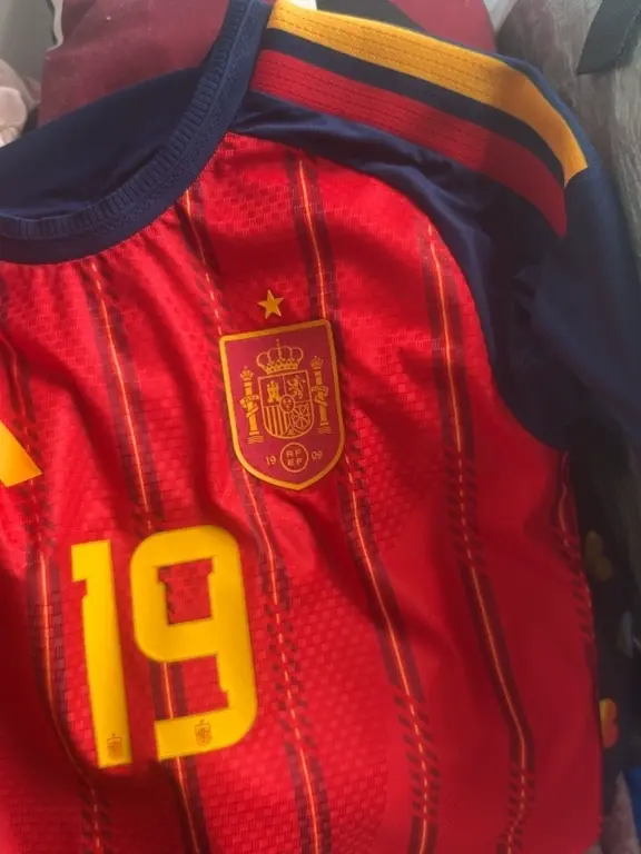 Poceni Moski Nogometni dresi Lamine Yamal 19 Spanija Domaci SP 2026 Kratek Rokav-1.webp