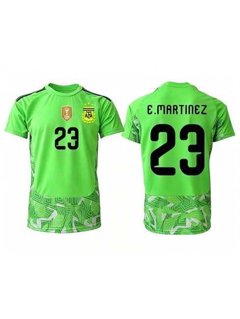 Moški Argentina SP 2026 Nogometni dresi Emiliano Martinez #23 Vratar Gostujoči