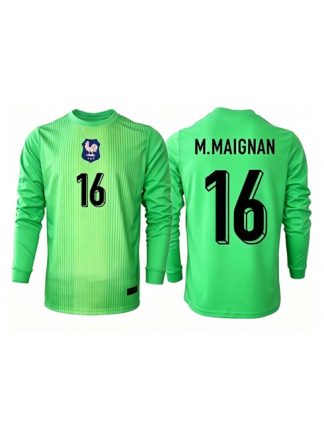 Najcenejši Nogometni dresi Francija SP 2026 Mike Maignan #16 Vratar Gostujoči zelena