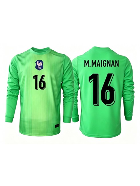 Najcenejši Nogometni dresi Francija SP 2026 Mike Maignan #16 Vratar Gostujoči zelena