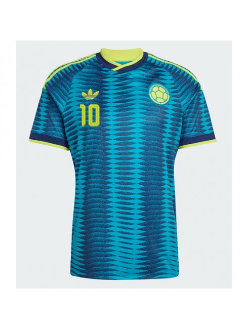 Poceni Nogometni dresi Kolumbija SP 2026 James Rodriguez #10 Gostujoči Kratek rokav-1