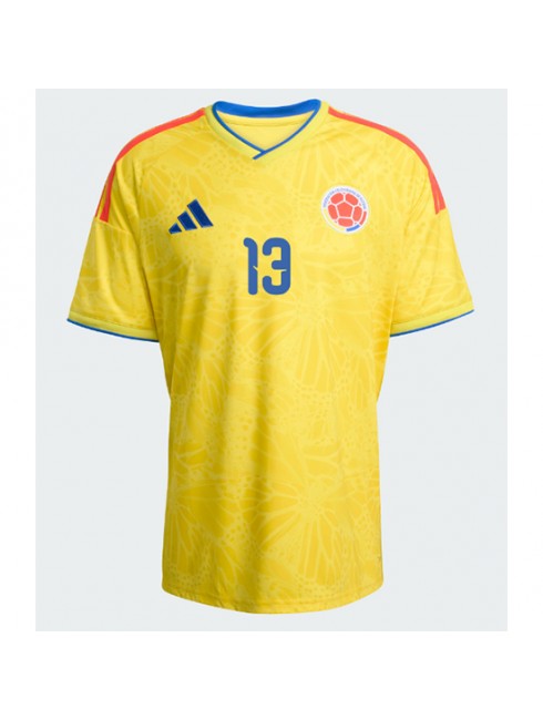 Moški Kolumbija SP 2026 Nogometni dresi Yerry Mina #13 Domači rumena-1
