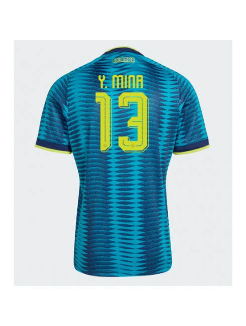 Poceni Nogometni dresi Kolumbija SP 2026 Yerry Mina #13 Gostujoči Kratek rokav