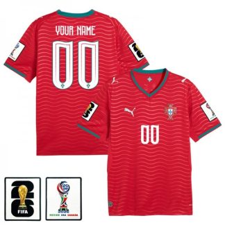 Nogometni dres Portugalska SP 2026 Domači z značko Moški Kratek Rokav