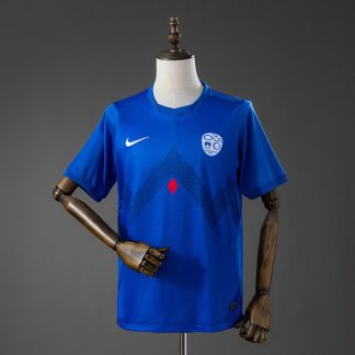 Poceni Nogometni dresi Slovenija 2026-27 Gostujoči modra Kratek Rokav