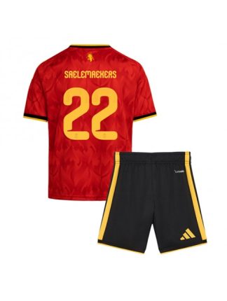 Otroški Belgija SP 2026 Alexis Saelemaekers #22 Domači Nogometni dresi kompleti