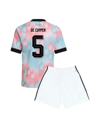 Otroški dresi kompleti Belgija SP 2026 Maxim De Cuyper #5 Gostujoči