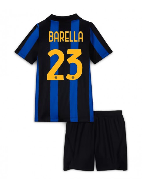 Nogometni dresi za otroke kompleti Inter Milan 2026-27 Nicolo Barella #23 Domači