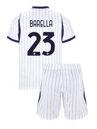 Nogometni dresi za otroke kompleti Inter Milan 2026-27 Nicolo Barella #23 Gostujoči