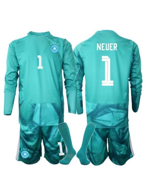 Otroški dresi kompleti Nemčija SP 2026 Vratar Domači Manuel Neuer #1