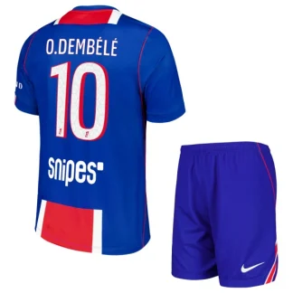 Poceni Otroški dresi Paris Saint-Germain PSG Ousmane Dembélé #10 Domači 2026/27 kompleti