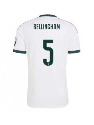 Poceni nogometni dresi Real Madrid 2026-27 Jude Bellingham #5 Domači Moški Kratek Rokav