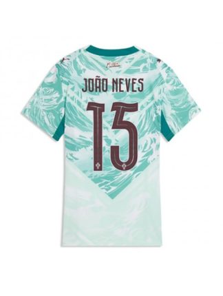 Portugalska Gostujoči SP 2026 Nogometni dresi z imenom Joao Neves #15 Ženski